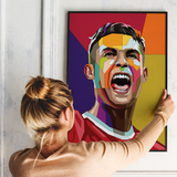 Pop Art Plakat - Christiano Ronaldo
