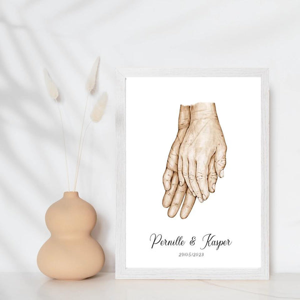 Par hænder - design selv plakat