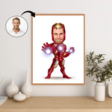 Superhelt tema37 (1 person) - karikaturtegning efter dine fotos