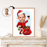 Jul tema10 (1 person) - karikaturtegning efter dine fotos - Just Karikatur