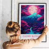 Cherry Blossom Japan plakat - 2 - Just Karikatur
