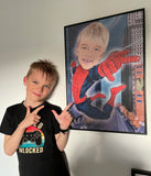 Spiderman - karikaturtegning efter dine fotos - Just Karikatur
