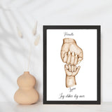 Mor og 1 barn - Design selv plakat - Just Karikatur