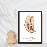 Love hænder 1 - Design selv plakat - Just Karikatur