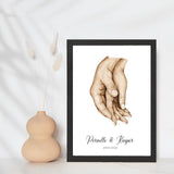 Love hænder 1 - Design selv plakat - Just Karikatur