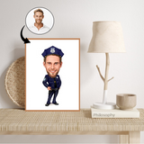 Arbejde & Erhverv tema78 (1 person) - karikaturtegning efter dine fotos - Just Karikatur