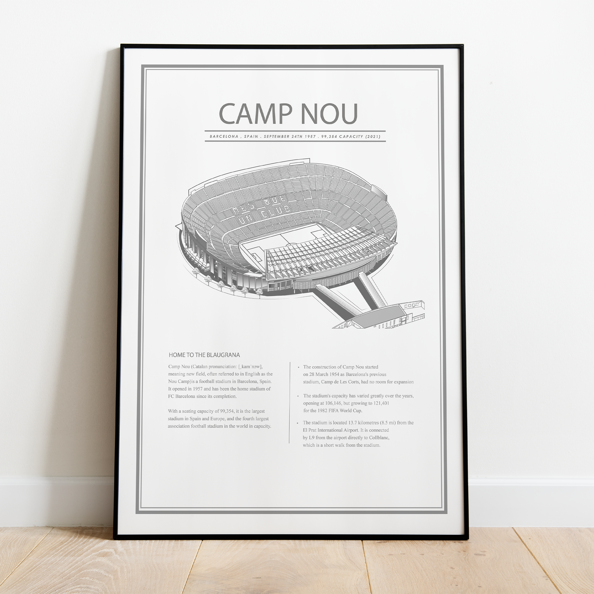 Nou Camp Barcelona – stadion plakat