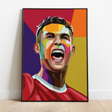 Pop Art Plakat - Christiano Ronaldo