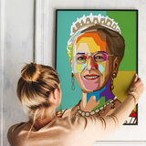Pop Art Plakat - Dronning Margrethe
