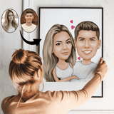 Karikaturtegning - Håndtegnet karikatur plakat efter dine fotos - Just Karikatur