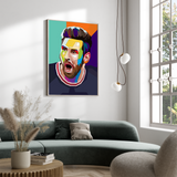 Pop Art Plakat - Messi - Just Karikatur