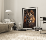 Løve Plakat 9 (50 x 70 cm ) - u/ramme