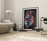 Løve Plakat 4 (50 x 70 cm ) - u/ramme