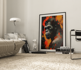 Gorilla Plakat 1 (50 x 70 cm ) - u/ramme - Just Karikatur