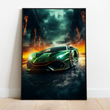 Futuristisk Lamborghini - plakat 13 - Just Karikatur