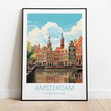 Amsterdam i Holland - plakat 1