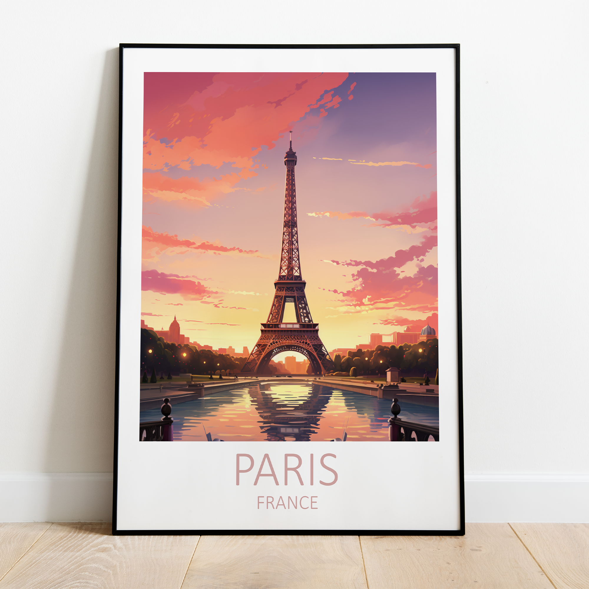 Eiffel Tower i Paris - plakat 1