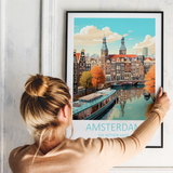 Amsterdam i Holland - plakat 2