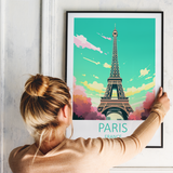 Eiffel Tower i Paris - plakat 2