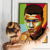 Pop Art Plakat - Muhammad Ali - Just Karikatur