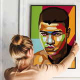 Pop Art Plakat - Muhammad Ali