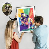 Pop art af dyr - tegning efter dine fotos - Just Karikatur