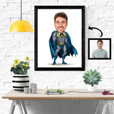 Superhelt tema40 (1 person) - karikaturtegning efter dine fotos