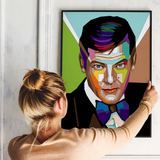 Pop Art Plakat - Roger Moore