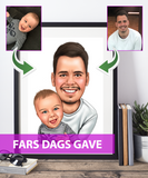 Fars Dags Gave - karikaturtegning efter dine fotos