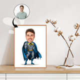 Superhelt tema40 (1 person) - karikaturtegning efter dine fotos