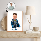 Superhelt tema40 (1 person) - karikaturtegning efter dine fotos
