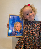 Elsa - karikaturtegning efter dine fotos - Just Karikatur