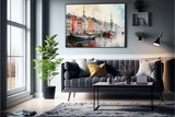 Nyhavn 10 plakat (50 x 70 cm ) - m/ramme