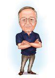 Til ham tema58 (1 person) - karikaturtegning efter dine fotos - Just Karikatur