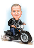 Til ham tema26 (1 person) - karikaturtegning efter dine fotos