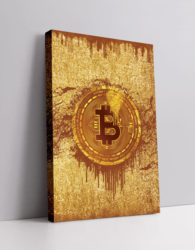 Bitcoin Gold - Plakat/Lærred