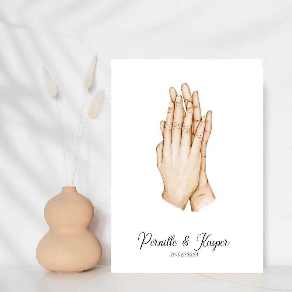 Love hænder 3 - Design selv plakat
