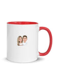 White Ceramic Mug with Color Inside