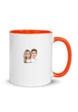 White Ceramic Mug with Color Inside