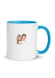 White Ceramic Mug with Color Inside
