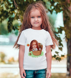 Personlig t-shirt med pige (1 person) karikatur10 tryk - karikatur efter dine billeder