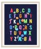 ABC alfabet plakat Just Karikatur