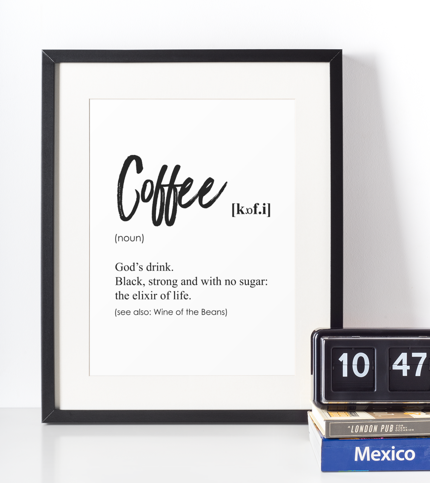 Coffee definition plakat