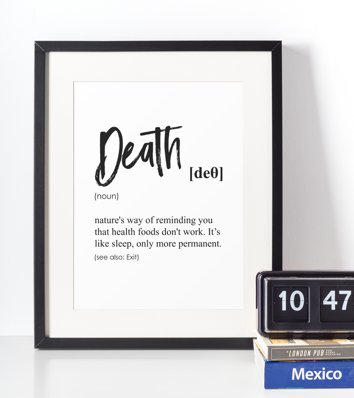 Death definition plakat
