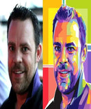 Diamantbryllupsgave - pop art tegning efter dine fotos - Just Karikatur