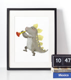 Dinosaurus - Børneplakat Just Karikatur