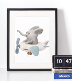 Elefant1 - Børneplakat Just Karikatur