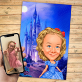 Elsa - karikaturtegning efter dine fotos - Just Karikatur