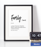 Family definition plakat