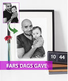 Fars dags gave - Portrættegning efter dine fotos